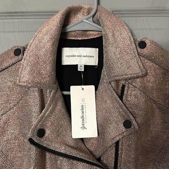 Cupcakes and cashmere metallic mauve Moto jacket - Picture 10 of 11